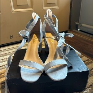 Light blue heels from lulus. Worn once.